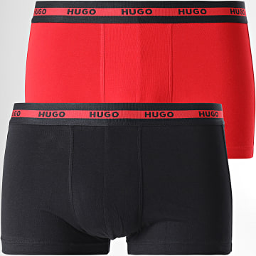  HUGO - Lot De 2 Boxers 50469775 Noir Rouge