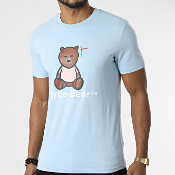 Luxury Lovers - Camiseta Hype Bear Teddy Azul Cielo Rosa