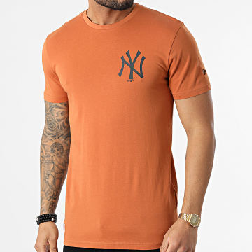  New Era - Tee Shirt New York Yankees 12893145 Orange Foncé