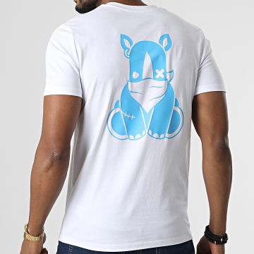  Sale Môme Paris - Tee Shirt Rhino Blanc Bleu Ciel