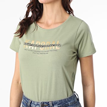  Kaporal - Tee Shirt Femme Kalin Vert Kaki