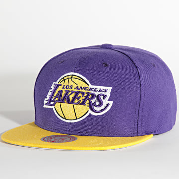  Mitchell and Ness - Casquette Snapback Team 2 Tone 2 Los Angeles Lakers Violet