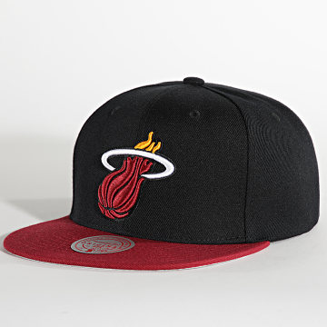  Mitchell and Ness - Casquette Snapback Team 2 Tone 2 Miami Heat Noir