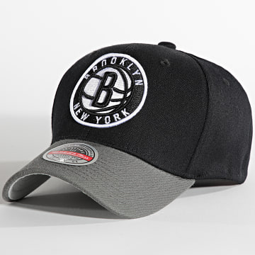 Mitchell and Ness - Casquette Snapback Team 2 Tone 2 Stretch Brooklyn Nets Noir