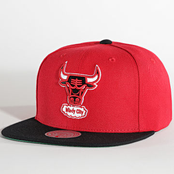  Mitchell and Ness - Casquette Snapback Team 2 Tone 2 Chicago Bulls Rouge