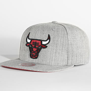  Mitchell and Ness - Casquette Snapback Team Heather 2 Chicago Bulls Gris Chiné