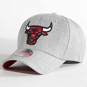  Mitchell and Ness - Casquette Snapback Team Heather 2 Stretch Chicago Bulls Gris Chiné