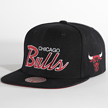  Mitchell and Ness - Casquette Snapback Team Script 2 Chicago Bulls Noir