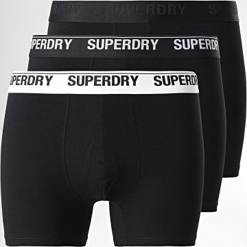  Superdry - Lot De 3 Boxers Classic Noir
