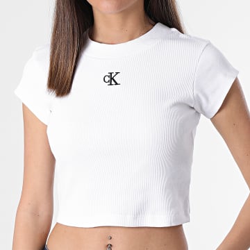  Calvin Klein - Tee Shirt Femme 8337 Blanc