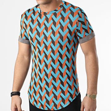 Uniplay - Camiseta oversize UY816 Azul Naranja