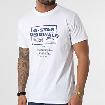  G-Star - Tee Shirt Originals Logo D21181-336 Blanc