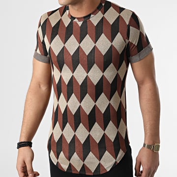 Uniplay - Tee Shirt Oversize UY818 Marron Beige