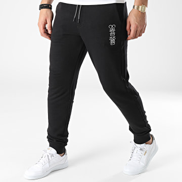  Calvin Klein - Pantalon Jogging Mirrored Logo 8938 Noir