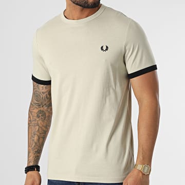  Fred Perry - Tee Shirt Ringer M3519 Beige