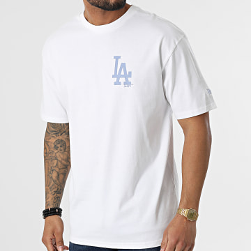  New Era - Tee Shirt Oversize Big Logo Los Angeles Dodgers 13043921 Blanc Cassé