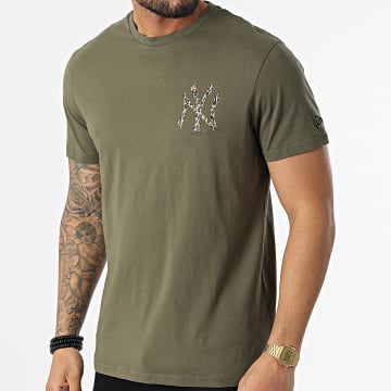  New Era - Tee Shirt Infill New York Yankees 12893123 Vert Kaki