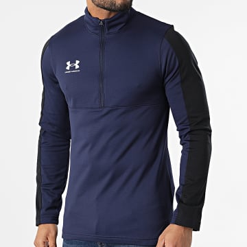  Under Armour - Sweat Col Zippé Challenger 1365409 Bleu Marine