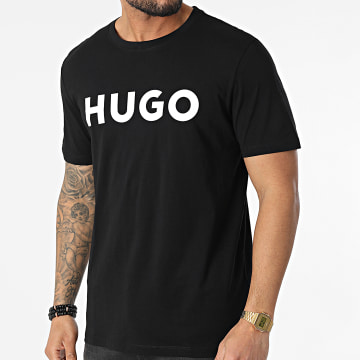 HUGO - Tee Shirt Dulivio 50467556 Noir Blanc