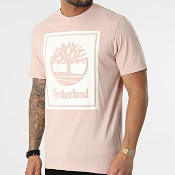  Timberland - Tee Shirt Stack Logo A2AJ1 Rose