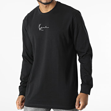  Karl Kani - Tee Shirt A Manches Longues Small Signature Noir