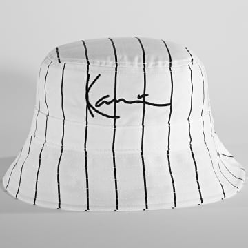  Karl Kani - Bob Signature Pinstripe Blanc