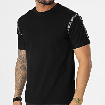 John H - Camiseta oversize XW913 Negro