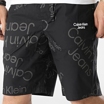  Calvin Klein - Short Jogging Logo All Over Print 0072 Noir