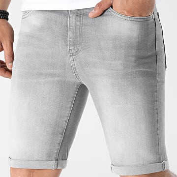  LBO - Short Jean Skinny Fit 2241 Denim Gris