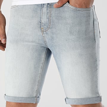 LBO - Short Jean Skinny Fit 2252 Denim Bleu Wash