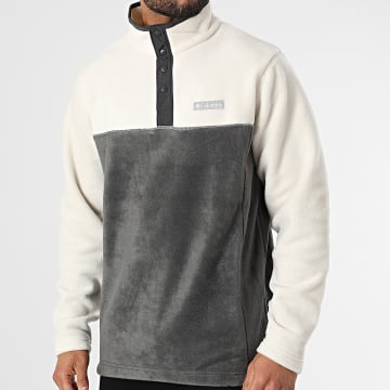  Columbia - Sweat Col Zippé Steens Mountain 1861681 Gris Anthracite Beige