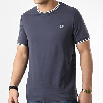  Fred Perry - Tee Shirt Twin Tipped M1588 Gris Anthracite