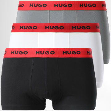  HUGO - Lot De 3 Boxers 50469766 Noir Gris Blanc