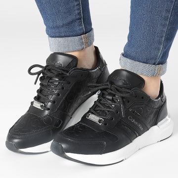 Calvin Klein - Flexi Runner Sneakers allacciate da donna 0872 Nero