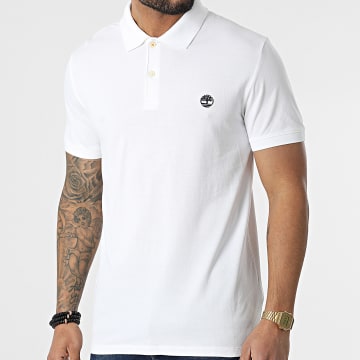  Timberland - Polo Manches Courtes A2DJE Blanc