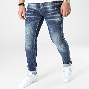 Uniplay - 671 Jeans skinny in denim blu