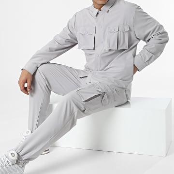Classic Series - KL-2048 Conjunto de sobrecamisa y pantalón de chándal gris