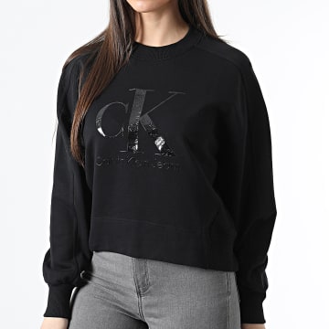 Calvin Klein - Sweat Crewneck Femme 8164 Noir