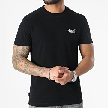  Superdry - Tee Shirt Vintage Logo Embroidery M1011245A Noir