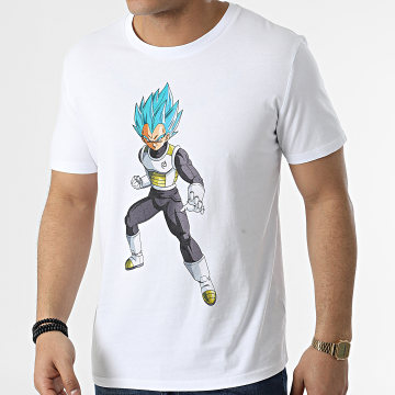 Dragon Ball Z - Tee Shirt Vegeta Icon Blanc