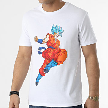  Dragon Ball Z - Tee Shirt Goku Jump Blanc