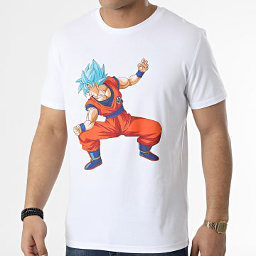 Dragon Ball Z - Tee Shirt Goku Pose Blanc