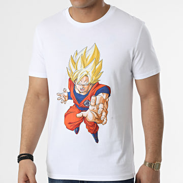  Dragon Ball Z - Tee Shirt Goku Saiyan Blanc
