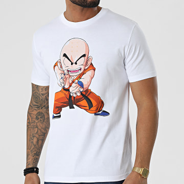  Dragon Ball Z - Tee Shirt Krilin Blanc