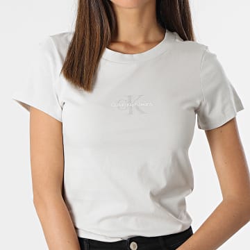  Calvin Klein - Tee Shirt Femme 7902 Gris