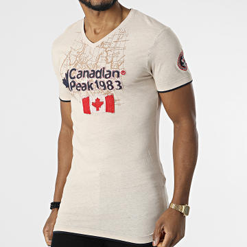  Canadian Peak - Tee Shirt Col V Jundeak Beige