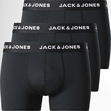  Jack And Jones - Lot De 3 Boxers Microfibre Noir
