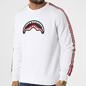 Classic Series - Sweat Crewneck A Bandes SP023 Blanc