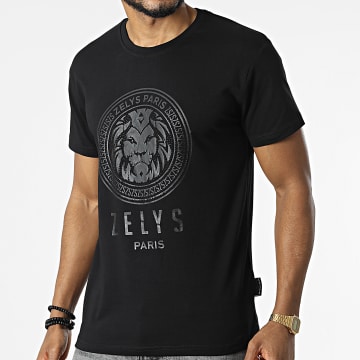 Zelys Paris - Tee Shirt A Strass Osti Noir