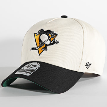  '47 Brand - Casquette Snapback Captain NTSKT15GWP Pittsburgh Penguins Beige